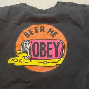 Obey “Beer Me” shirt (M)